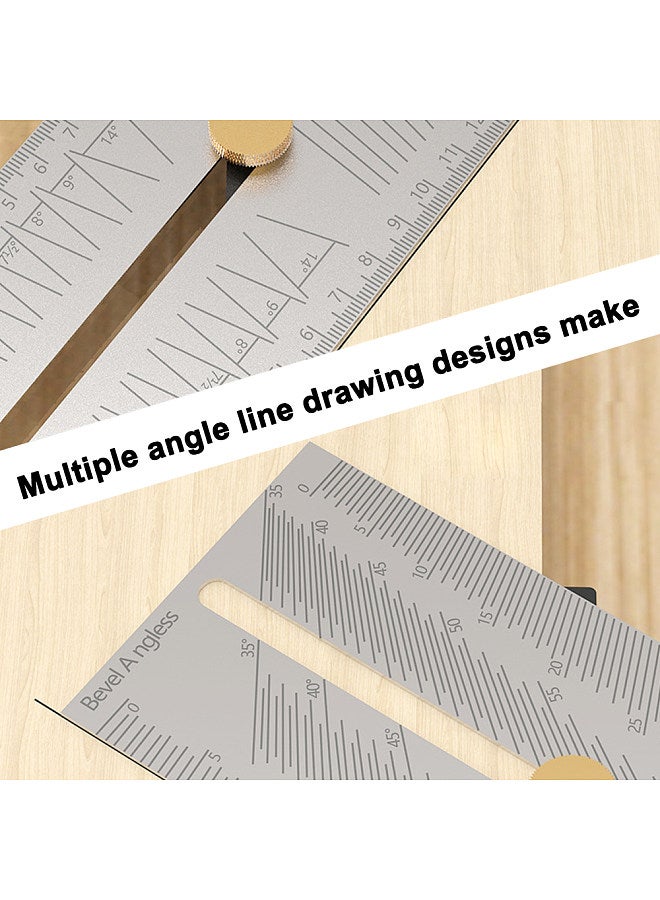 Woodworking Scriber Multi-functional Protractor Adjustable BevelAngle Gauge Stainless Steel Angle Ruler Slope Gauge Carpentry Accessory  - Image 5