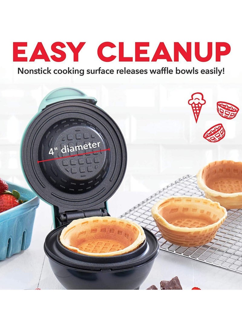 general Waffle Bowl Maker Home Breakfast Machine Non-stick Mold, Multi-functional Quickly Bakes Bowl-Shaped Waffles Perfect for Yogurt and Fruit Easy to Clean - Image 3