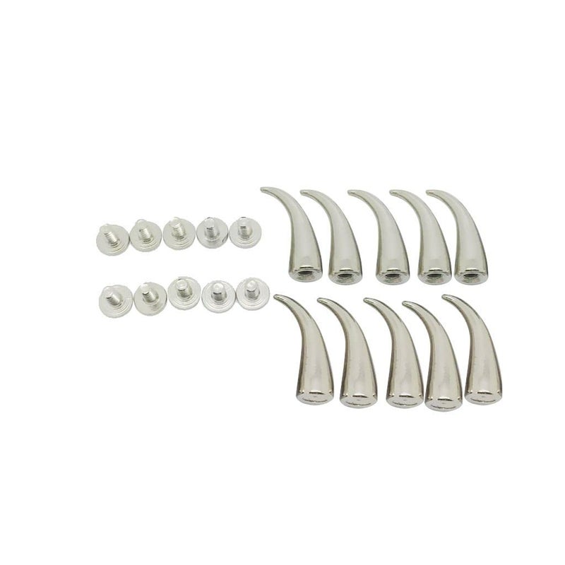 ATORSE 2x10 Pieces Metal Bullet Rivet Studs Spikes DIY Punk Bag Belt Shoes Crafts - Image 5