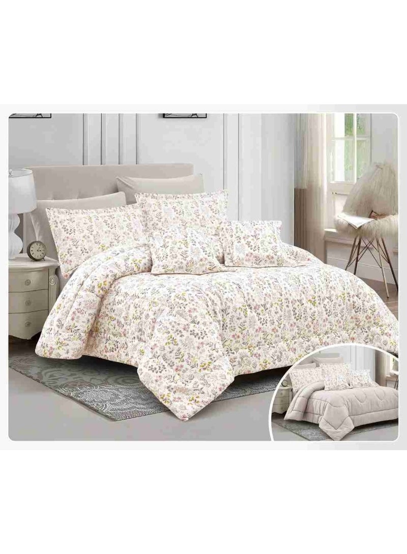 ريد روز مفرش سرير نفر بتصميم مشجر فخم من المايكروفايبر مقاس 170*220 سم - Image 1