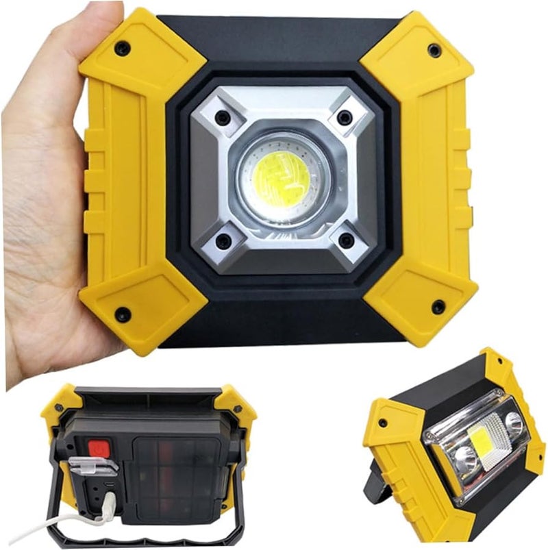 Jojofuny USB Rechargeable Cob LED Work Light Portable Spotlight For Camping Emergency - Image 3