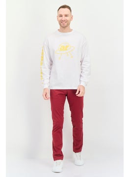 Another Reason Men Crew Neck Long Sleeve Graphic Print T-Shirts, White  - Image 2