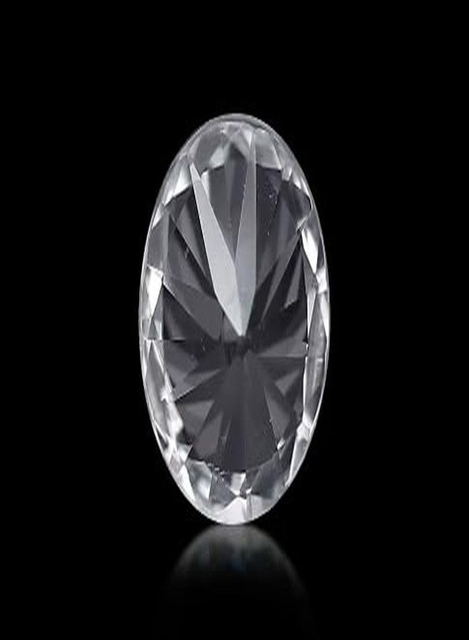 IRIS GEMS Jarkan Nag 3.35 Carat White Zircon Original Certified and tested by lab Natural and genuine सफ़ेद जरकन नग ३.३५ कैरट / ३.६८ रत्ती ओरिजिनल for men women for ring, braclets, pendants, 3.68 Ratti - Image 3
