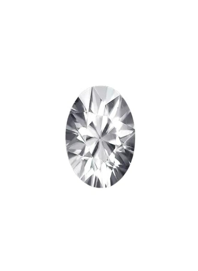 IRIS GEMS Jarkan Nag 3.35 Carat White Zircon Original Certified and tested by lab Natural and genuine सफ़ेद जरकन नग ३.३५ कैरट / ३.६८ रत्ती ओरिजिनल for men women for ring, braclets, pendants, 3.68 Ratti - Image 1