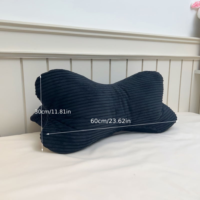 Reading Pillow Lumbar Support Bolster Cushion Backrest Coffee Color 23.62x11.81x11.81 Inch - Image 3