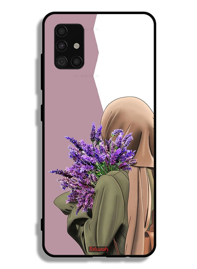 Tolwak جراب حماية سامسونج جالاكسي A51 4G يحمل زهرة - Image 1