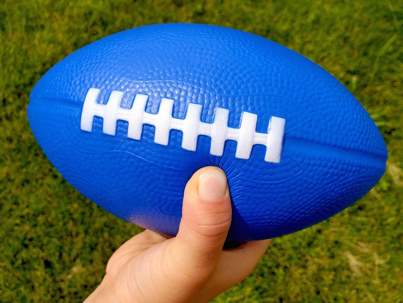 LMC Products Foam Football - 7.25” Kids Football - Soft, Small Balls for Kids – Toddler Mini Ball 3 Pack - Image 5