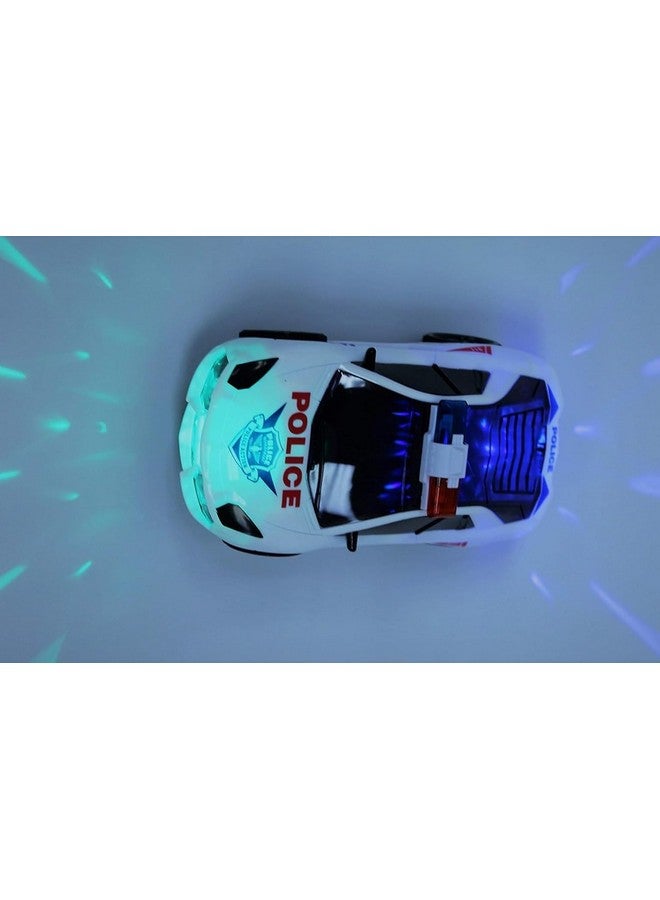 vGRASSP Police Car Toy for Kids - Bump and Go Cop Car with Fun Flashing Lights in The Wheels and Realistic Sounds with Sirens (Design as per Stock) - Image 4