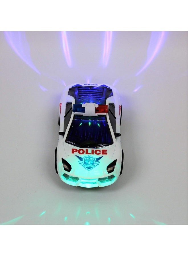 vGRASSP Police Car Toy for Kids - Bump and Go Cop Car with Fun Flashing Lights in The Wheels and Realistic Sounds with Sirens (Design as per Stock) - Image 3