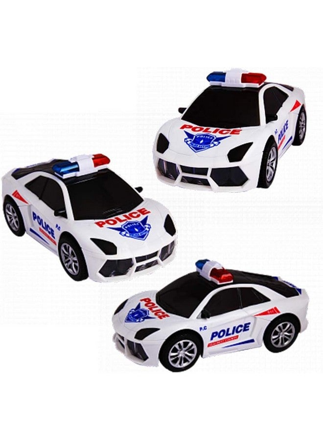vGRASSP Police Car Toy for Kids - Bump and Go Cop Car with Fun Flashing Lights in The Wheels and Realistic Sounds with Sirens (Design as per Stock) - Image 5