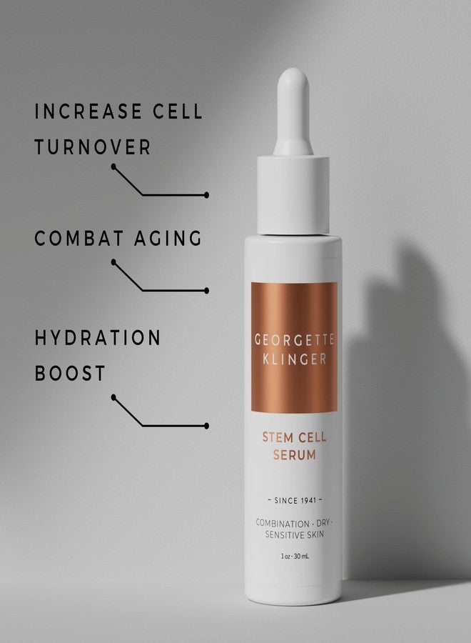 Georgette Klinger Stem Cell Serum - Anti-Aging Face Serum with Hydrating Hyaluronic Acid - Promotes Cell Turnover, Improves Skin Firmness, and Reduces Wrinkles for Youthful Skin - 1 oz - Image 4