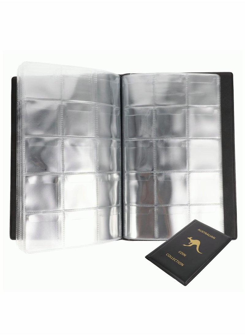 Y&D Coin Collecting Holder Album, Card Pocket Binder Baseball Sleeves Stamp Album Collection  - Image 1
