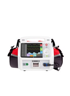 DEFIBRILLATOR RESCUE LIFE 9 - Advanced Automated External Defibrillator (AED) with 8.4" Shock-Resistant Display, 10+ Hours Battery, Manual & Automatic Testing, Detailed Printouts for Emergency Use