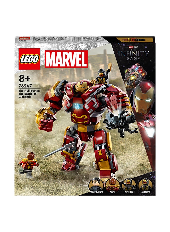 LEGO 385 Pieces Marvel the Hulkbuster: the Battle of Wakanda 76247 Building Playset 8+ Years 385 Pieces (Ages 8+) - Image 1