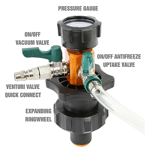 OEMTOOLS 24444 Cooling System Refiller AirEvac Kit, Quickly Refill Cooling Systems, Eliminate Trapped Air, Prevent Engine Damage, Universal Adapter, Leak Test, Includes 5 Bushings & Storage Case - Image 3