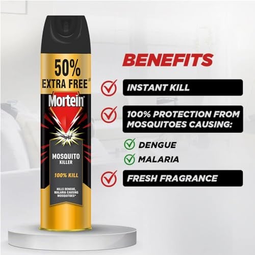 Mortein 625 ml - Flying Insect Killer - Fly & Mosquito Killer Spray| Instant Mosquito Killer | Fresh Natural Fragrance | 100% Kill Guarantee | Mosquito Repellent, Killer & Spray - Image 3