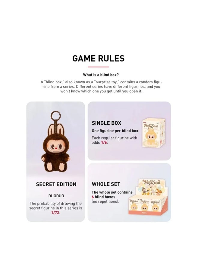 100% Authentic Box of 6 Labubu Have A Seat Series – Blind Box Set of 6 Regular Edition Figures | Mystery Box with Surprise Chance for Secret Edition | Cute Designer Vinyl Toy Collectibles | Perfect for Gifts, Display & Fans of Pop Culture