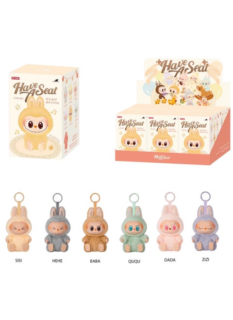 100% Authentic Box of 6 Labubu Have A Seat Series – Blind Box Set of 6 Regular Edition Figures | Mystery Box with Surprise Chance for Secret Edition | Cute Designer Vinyl Toy Collectibles | Perfect for Gifts, Display & Fans of Pop Culture