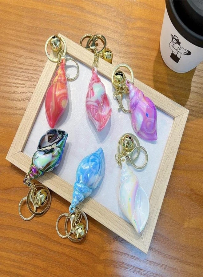 AMANVANI Shank Keychain, Bag Pandent Charm, Good Luck Keychain For Women & Men, Crystal Shell Keyring For Handbag Bike Car, Return Gift For Girls, Elegant Key Ornament, Random Color (1 Piece) - Image 4