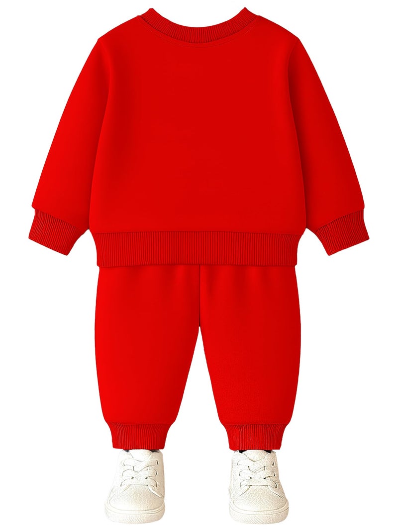 Kuchipoo Boy Winterwear Sweatshirt and Trackpant Set (KUC-PSUT-189, 5-6 Years, Multi-Colored) - Image 2