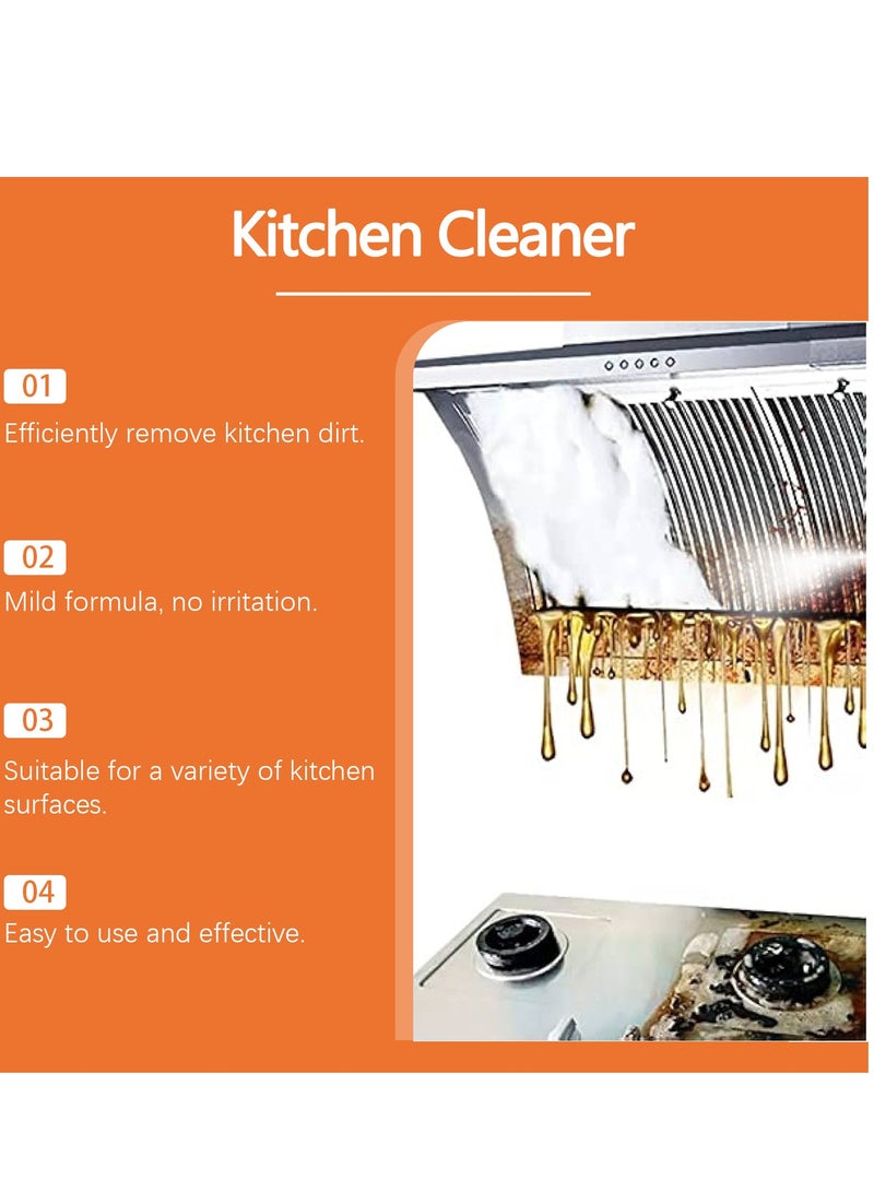 Jakehoe Jakehoe kitchen grease cleaner kitchen range hood stove oil stain cleaning multi-effect decontamination cleaner  - Image 3
