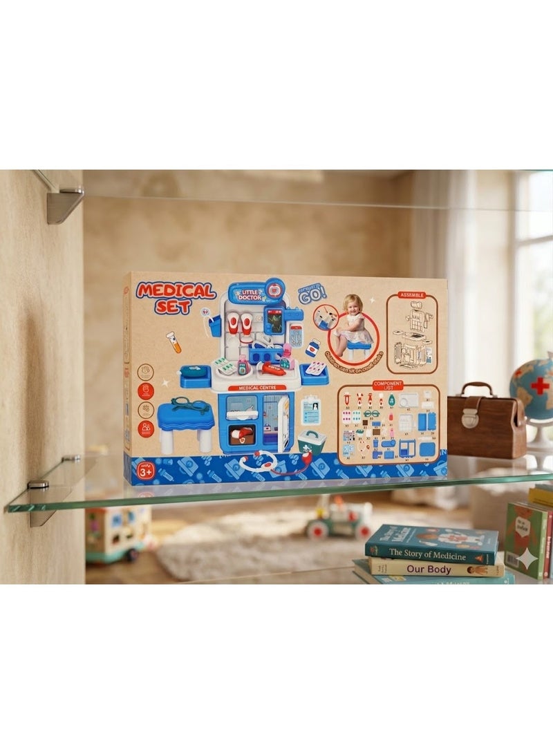 Doctor Play Table for Kids 38 Pieces – Educational Medical Clinic Set with Doctor Tools - Image 3