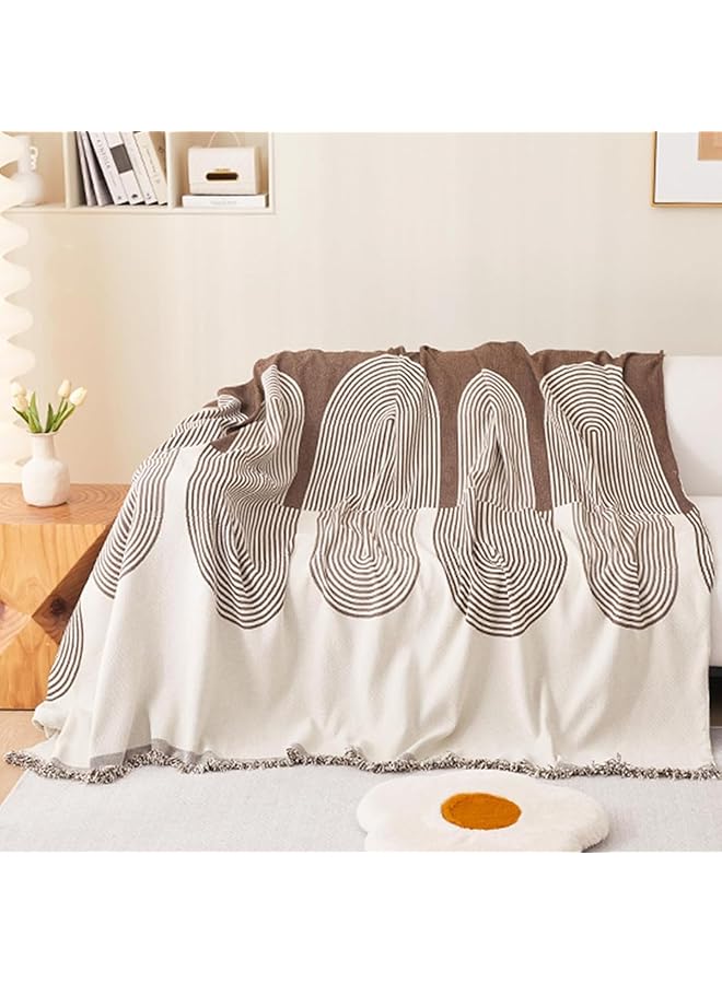 إيروريكس غطاء أريكة مزدوج الوجه من قماش الشنيل، غطاء أريكة أنيق، غطاء أريكة من قماش الشنيل، منشفة، مادة الشنيل، غطاء أريكة مزدوج الوجه من قماش الشنيل، متوفر على كلا الجانبين، مقاس 180*180 - Image 2