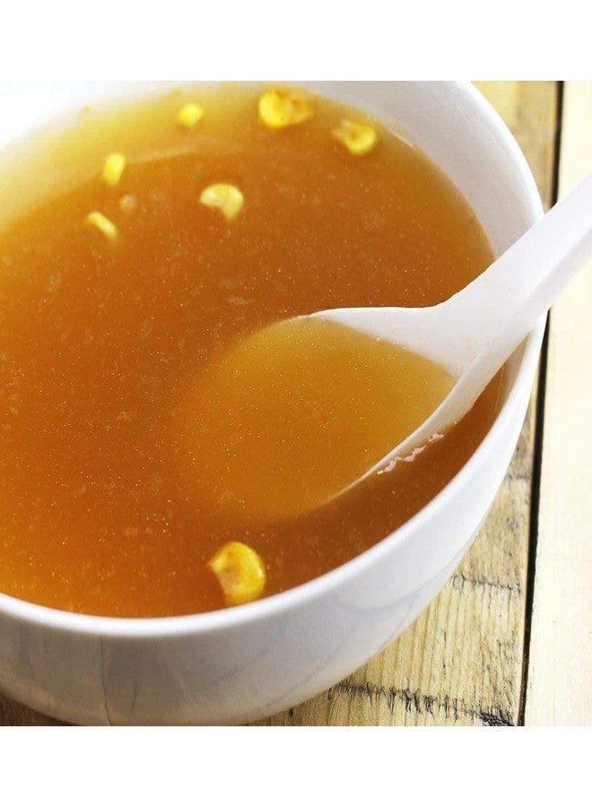 Juvale ملاعق حساء قابلة للاستخدام لمرة واحدة من جوفيل - عبوة 50، بلاستيك أبيض، 5.4 بوصة - ملعقة حساء آسيوية عميقة للرامن، الفو وميزو - Image 5