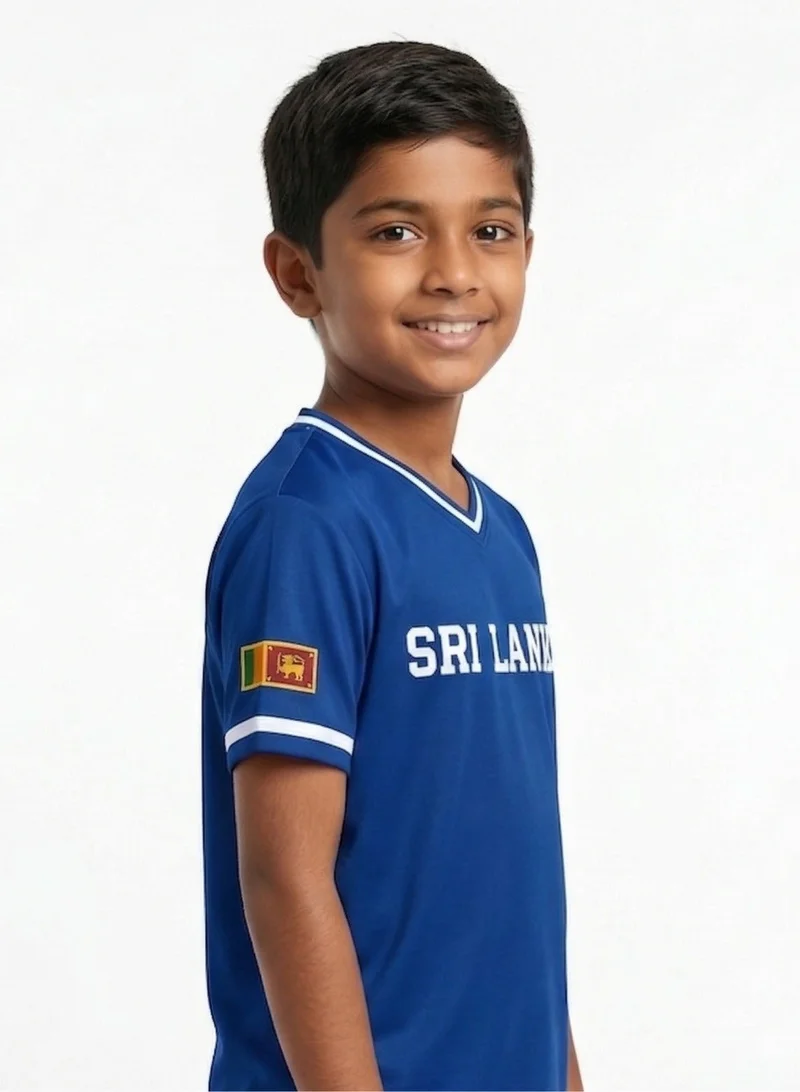 Baseball United Sri Lanka Baseball National Team Kids' Lifestyle V-Neck Jersey