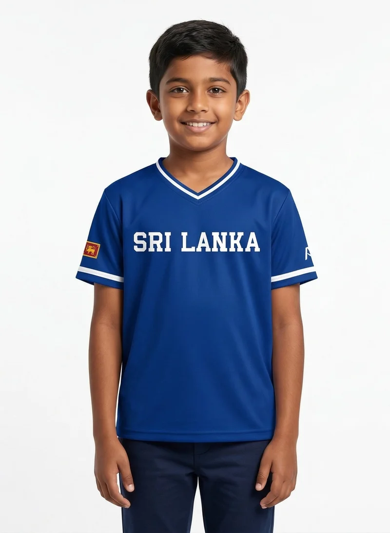 Baseball United Sri Lanka Baseball National Team Kids' Lifestyle V-Neck Jersey