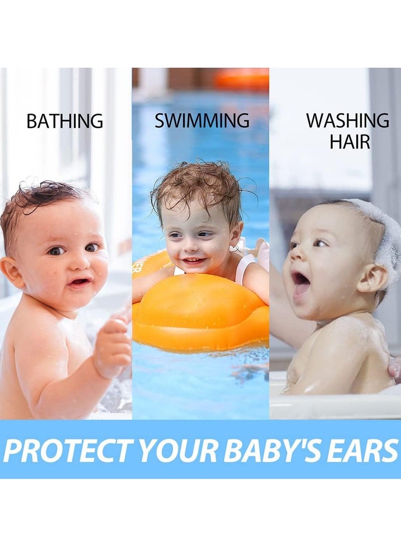 EELHOE 30PCS Baby Waterproof Ear Stickers Baby Swimming Bath Ear Protection Patch Multipurpose Baby Trauma Protection Belly Button Sticker for Infant Newborn Ear Care Paste - Image 3