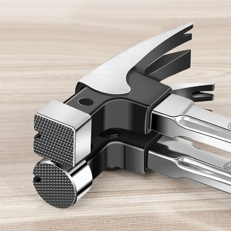 Multifunctional claw hammer Fiber handle claw hammer/stainless steel handle claw hammer Hammer Knocking hammer Hammer Iron hammer【10oz Square Head】Stainless Steel Handle Claw Hammer - Image 5