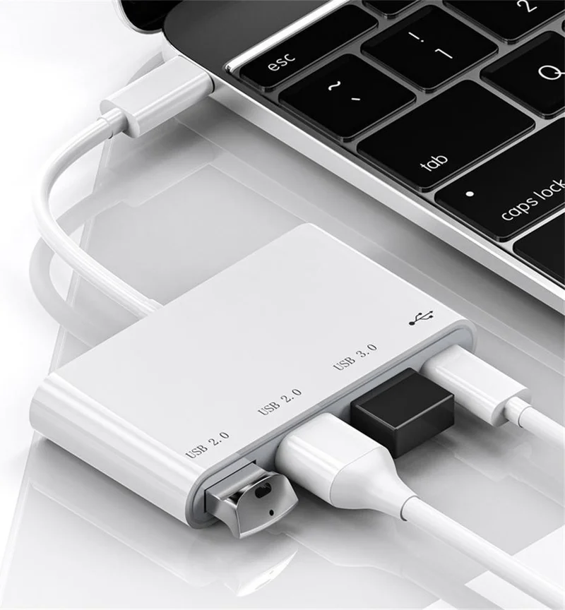 Valkyrie Type-C USB 3.0 Multiplexer Hub Converter Converter for Macbook, Type C USB Multiplexer
