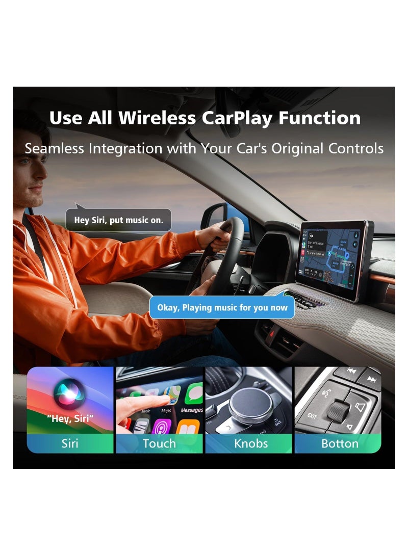 Wireless Apple Carplay Adapter, Online Update Carplay Wireless Adapter, for Factory Wired Apple Carplay Auto Connect Wireless Carplay Converts Cars from 2017 & iOS 13+, 3 Adapters, Fast and Easy Use - Image 4