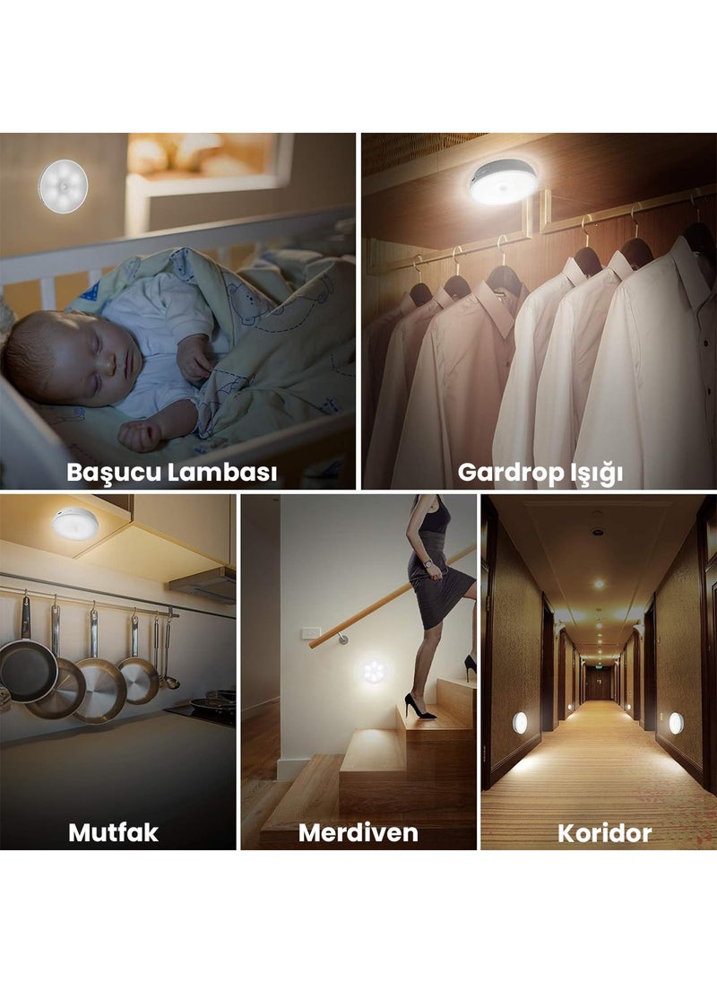 Technosmart 3 Spot LED Controlled USB Rechargeable Smart Motion Sensor White Light Wireless Lamp  - Image 5