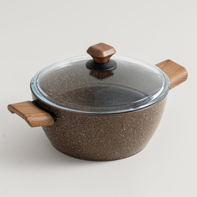 Alberto aluminium 7pcs cookware set, brownstone - Image 5