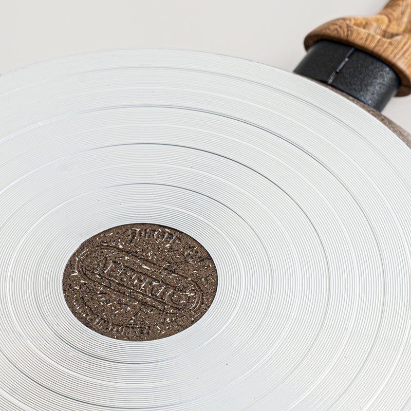 Alberto aluminium 7pcs cookware set, brownstone - Image 4