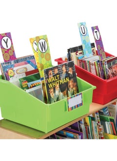Really Good Stuff Classroom Library Alphabet Book Dividers - 26 Assorted Color Dividers For Organizing Books - Teacher Supplies For Classroom And Bookshelf Markers For Shelves  - Image 5
