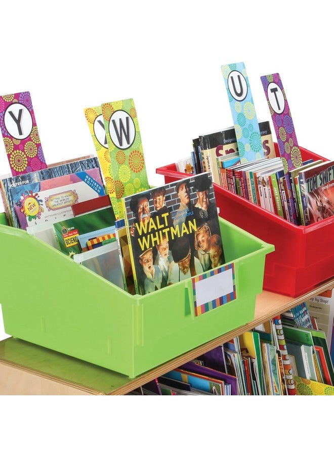 Really Good Stuff - Classroom Library Alphabet Book Dividers - 26 Assorted Color Dividers For Organizing Books - Teacher Supplies For Classroom And Bookshelf Markers For Shelves - Image 1