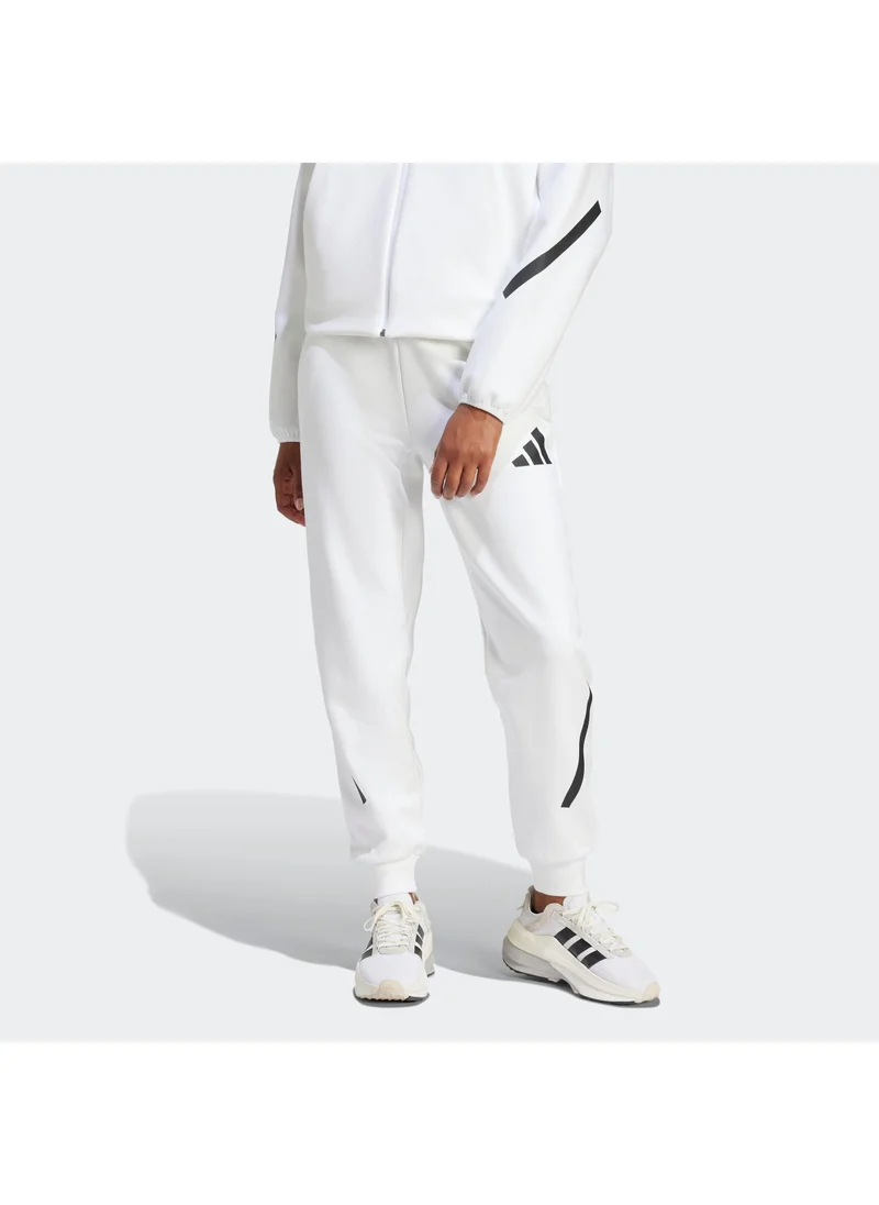 adidas بنطلون أبيض نسائي