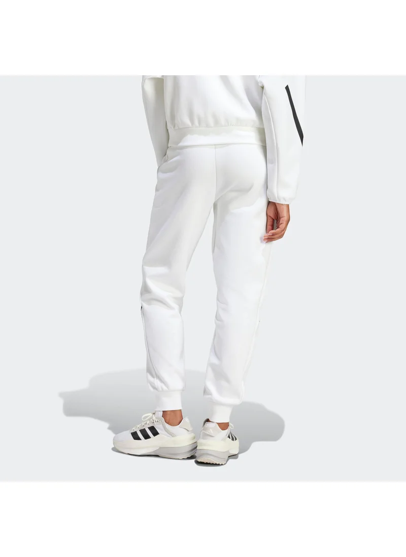 adidas بنطلون أبيض نسائي