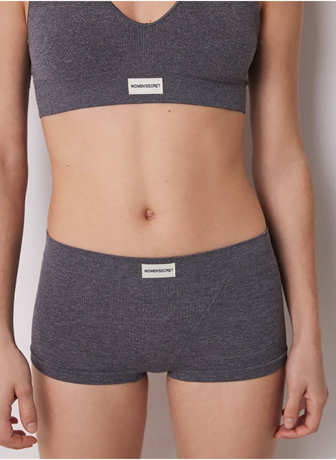 women'secret Seamless Ribbed Culottes  - Image 4