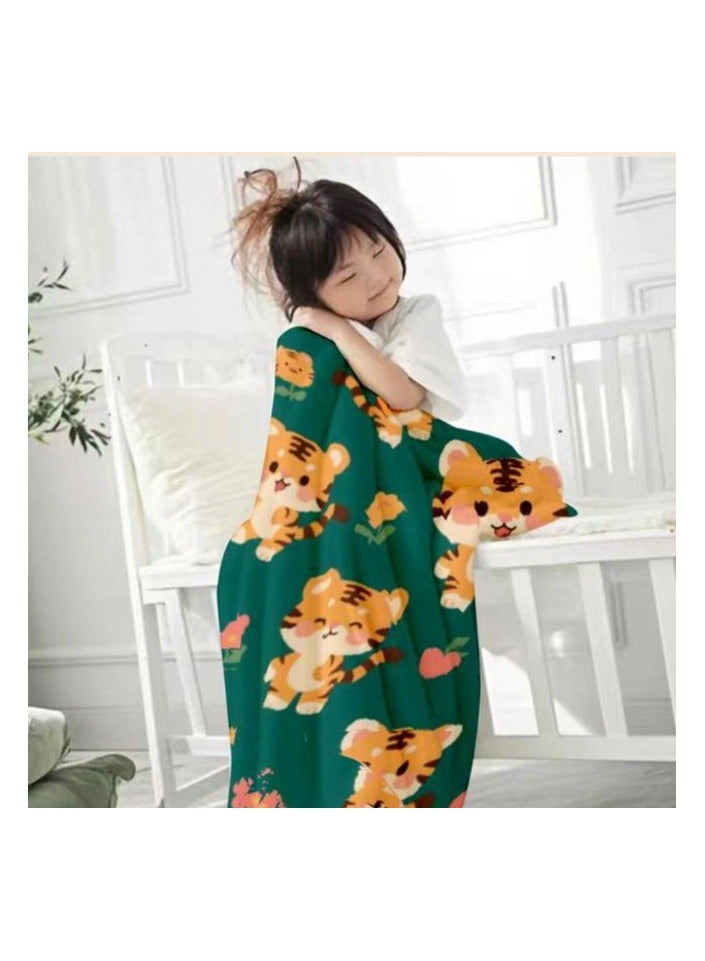 عام بطانية رقيقة من الفانيلا الكرتونية للأطفال أو الطلاب (دافئة ومريحة ومناسبة للنوم والألعاب) 100 سم * 150 سم - Image 3