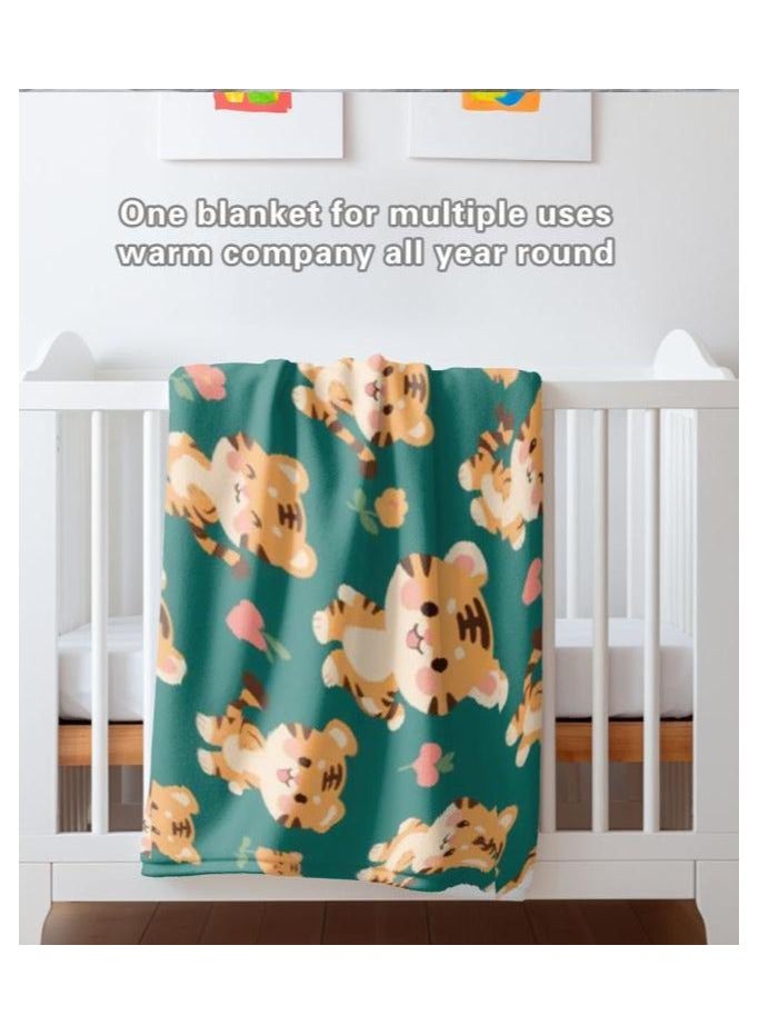 عام بطانية رقيقة من الفانيلا الكرتونية للأطفال أو الطلاب (دافئة ومريحة ومناسبة للنوم والألعاب) 100 سم * 150 سم - Image 4