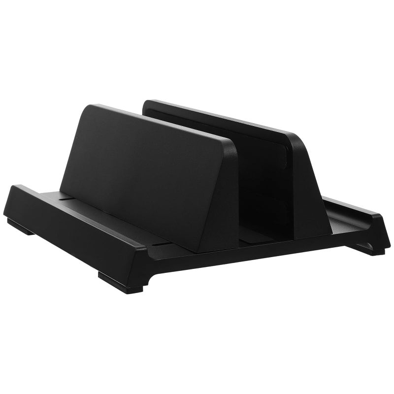 Adjustable Black Laptop Stand Holder Universal Fit for Tablet and Phone Compact Desktop Rack - Image 2