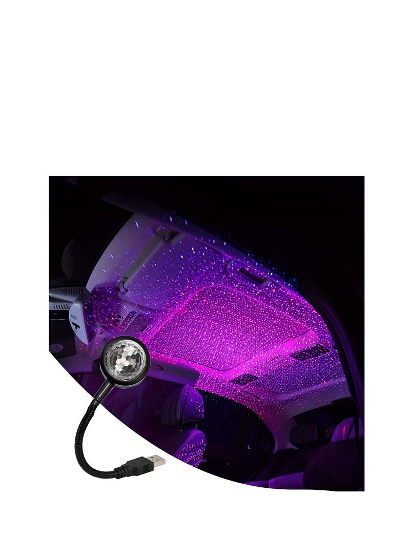 Generic USB Car Music Rhythm Projector LED Car Magic Ball Lamp Party Stage Stage Voice Control Romantic Atmosphere Lamp  - Image 4