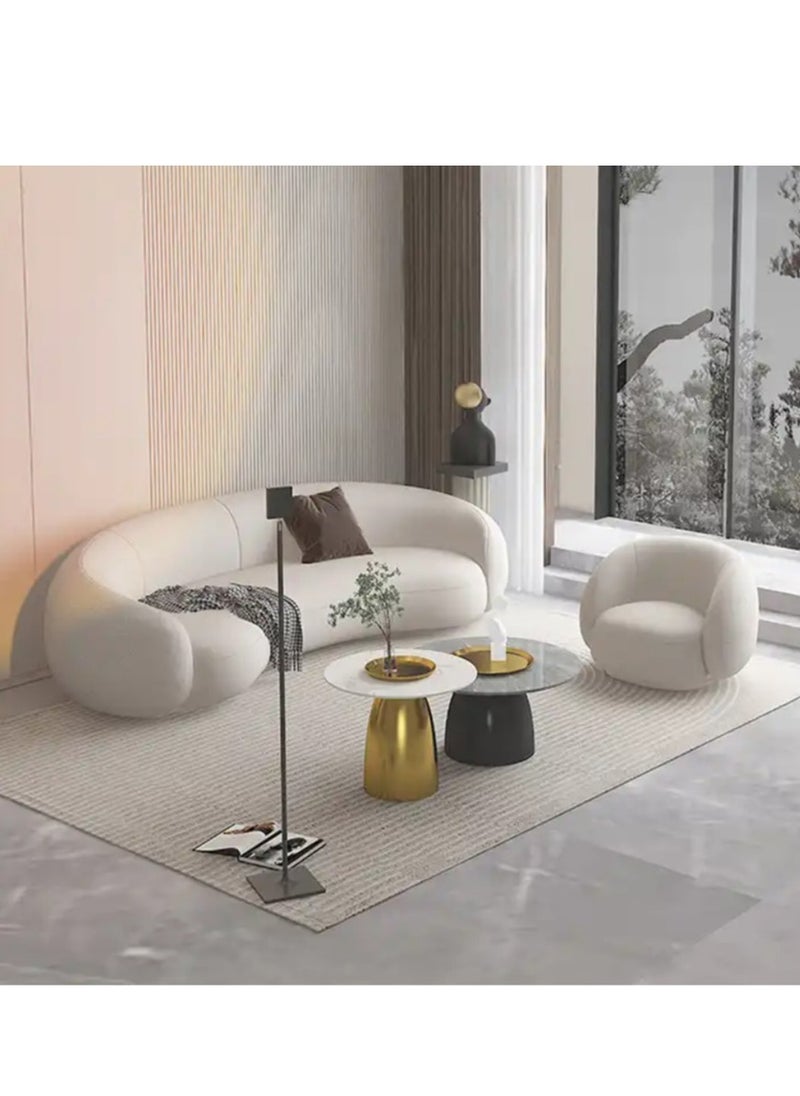Ripple FURNITURE Glff Design Couches Living Room Sectional Fabric Sofa White Sofa Set Furniture Modern Chaise Modular Sofa 3+1 Seater  - Image 2