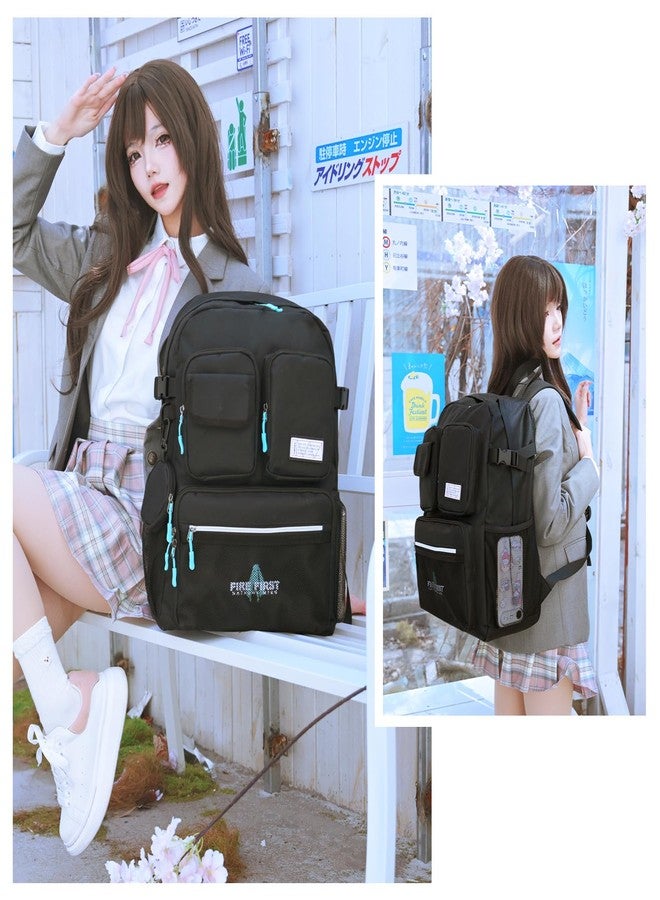 FIREFIRST X Hatsune Miku New Collaboration 24.3L Laptop Backpack,with a Mini Storage Bag,Miku Bag for Cosplay and Concert - Image 5