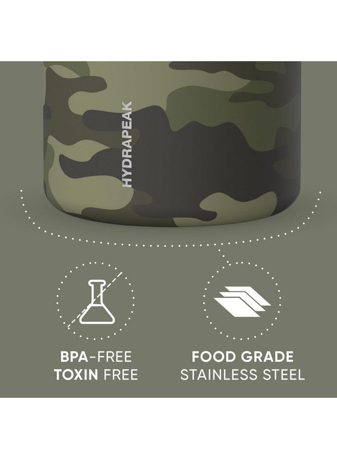 Hydrapeak 32oz Stainless Steel Vacuum Insulated Thermos Food Jar | Thermos for Hot Food and Cold Food, Wide Mouth Leak-Proof Soup Thermos for Adults, 10 Hours Hot and 16 Hours Cold (Camo) - Image 3