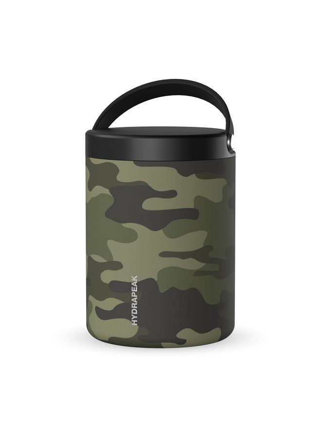 Hydrapeak 32oz Stainless Steel Vacuum Insulated Thermos Food Jar | Thermos for Hot Food and Cold Food, Wide Mouth Leak-Proof Soup Thermos for Adults, 10 Hours Hot and 16 Hours Cold (Camo) - Image 1